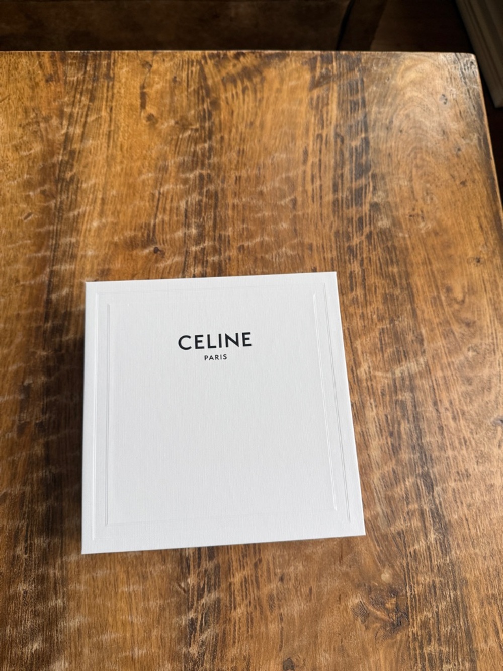 Celine White Box with Black Logo